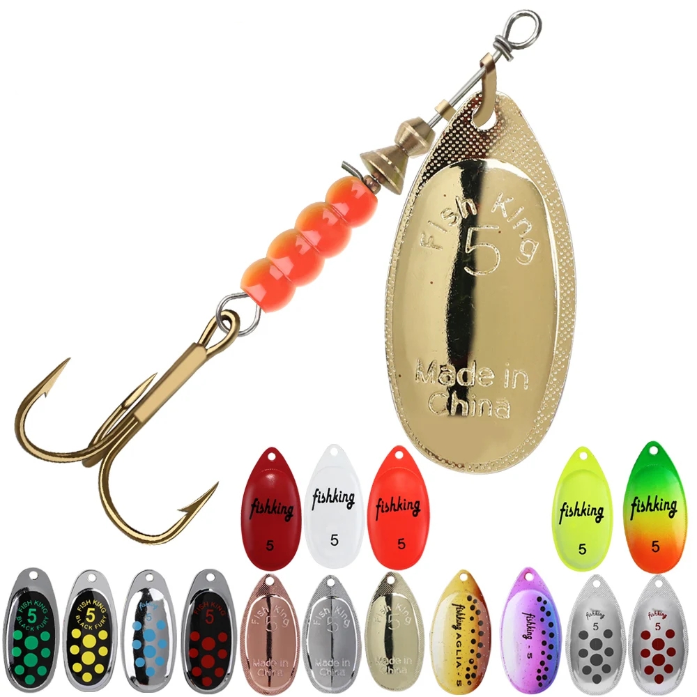 Fishing Lure Crankbait - Señuelo giratorio con cuchara de Metal,