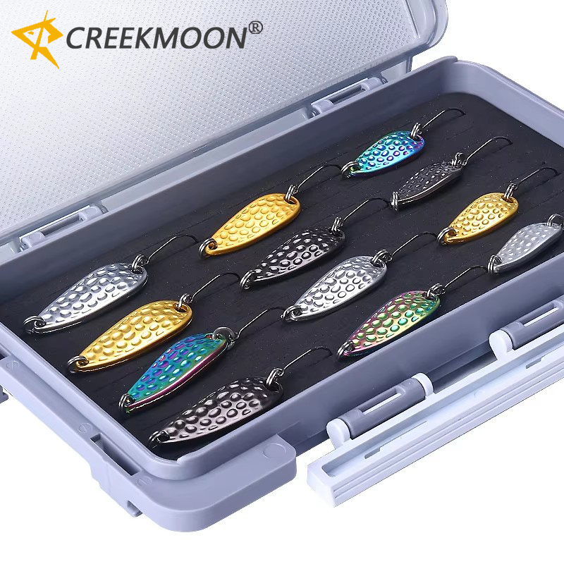Fishing Lure Spoon - Juego de 12 señuelos de cuchara