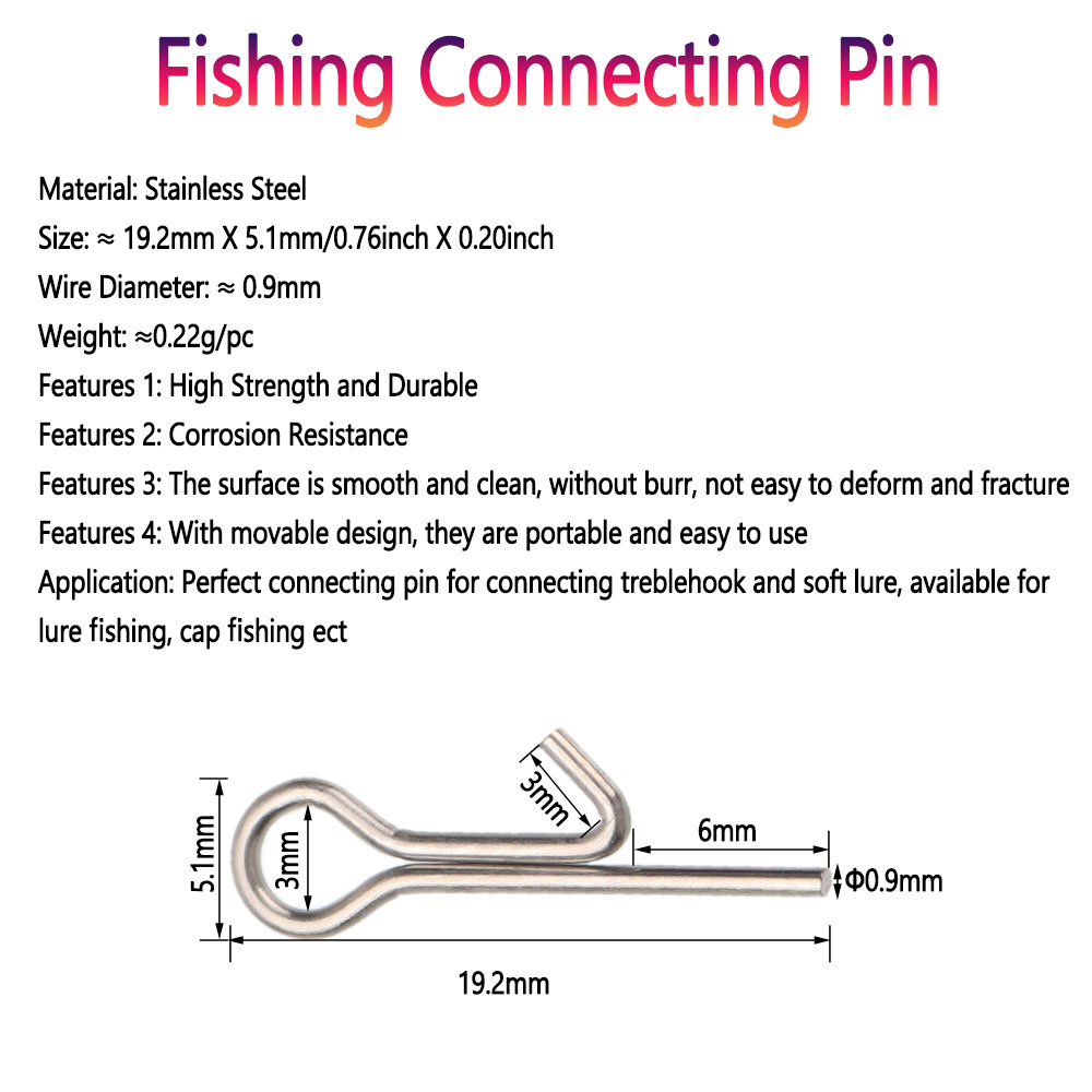50/100 unidades de púas de pes - Fishing Lure Accessories reseña y precio