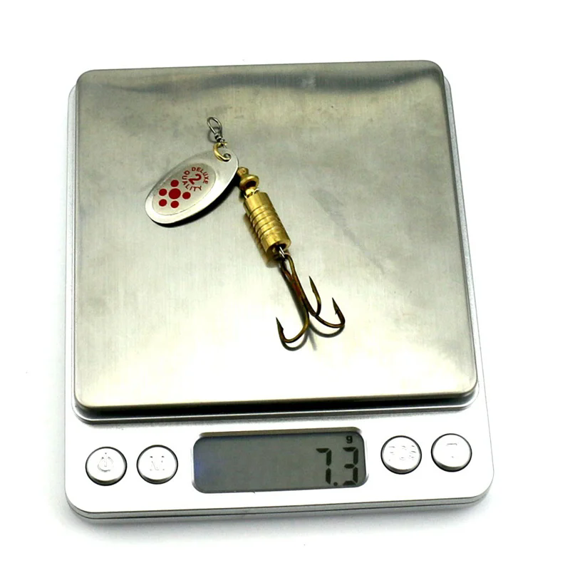 1 Uds. Cebo giratorio chapado  - Fishing Lure Spoon reseña y precio